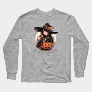 Pumpkin Season Witch Long Sleeve T-Shirt